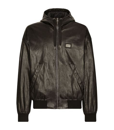 dolce gabbana leather jacket